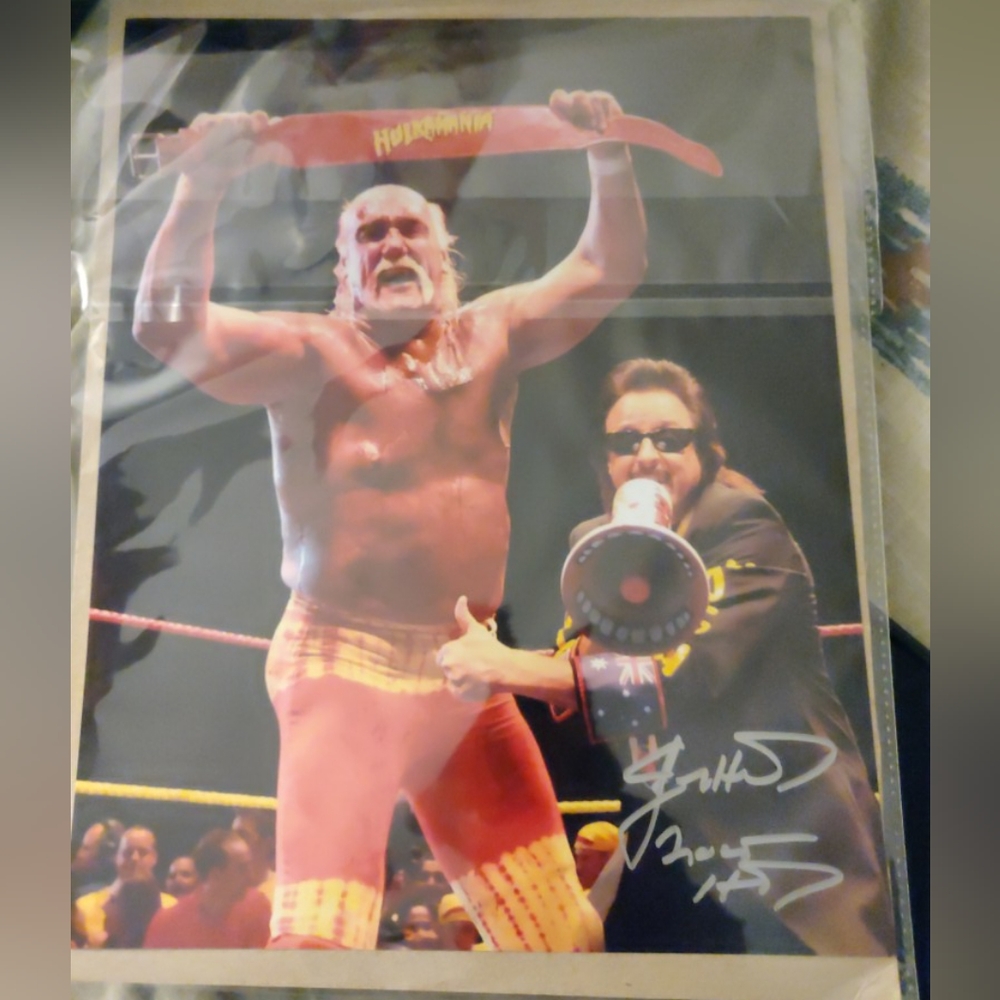 RETRO  WWF signed Picture